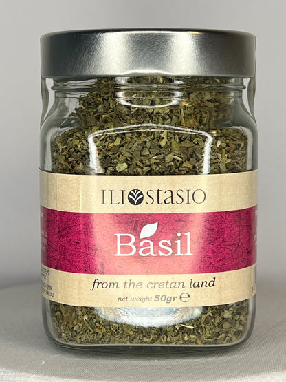 Herbe de basilic séchée